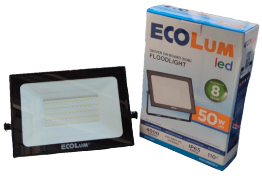 Ecolum 50W LED Flood Light 220V Daylight 6500K CFL3050DL