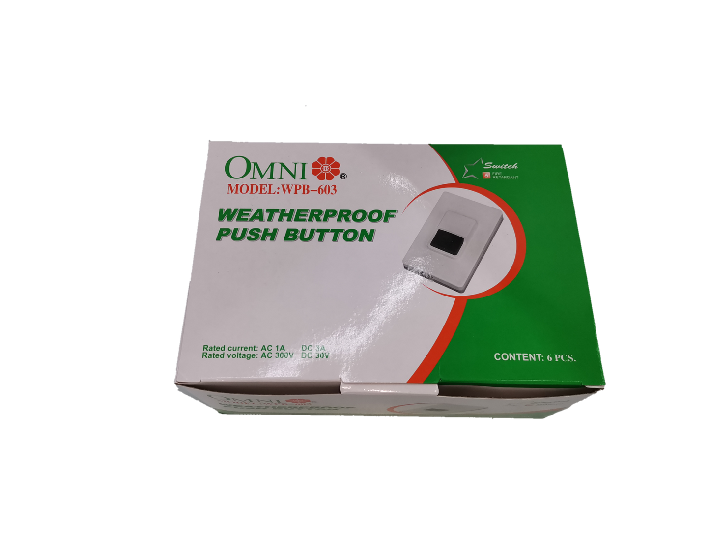 Omni Weatherproof Push Button (10pcs), Push Button Switch, Doorbell Push Button Switch