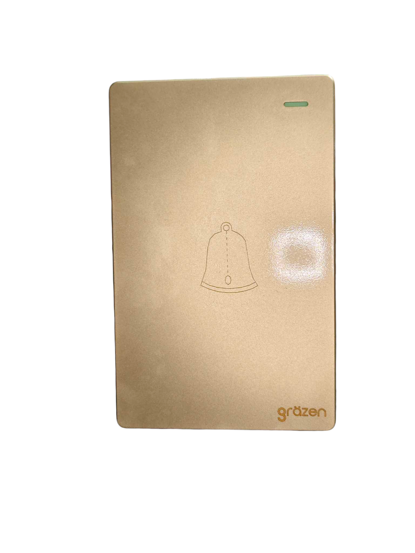 Grazen 1 Gang Door Bell Switch 16A 220V with Plate Cover GW-018 Available in Black, Grey, White and Gold