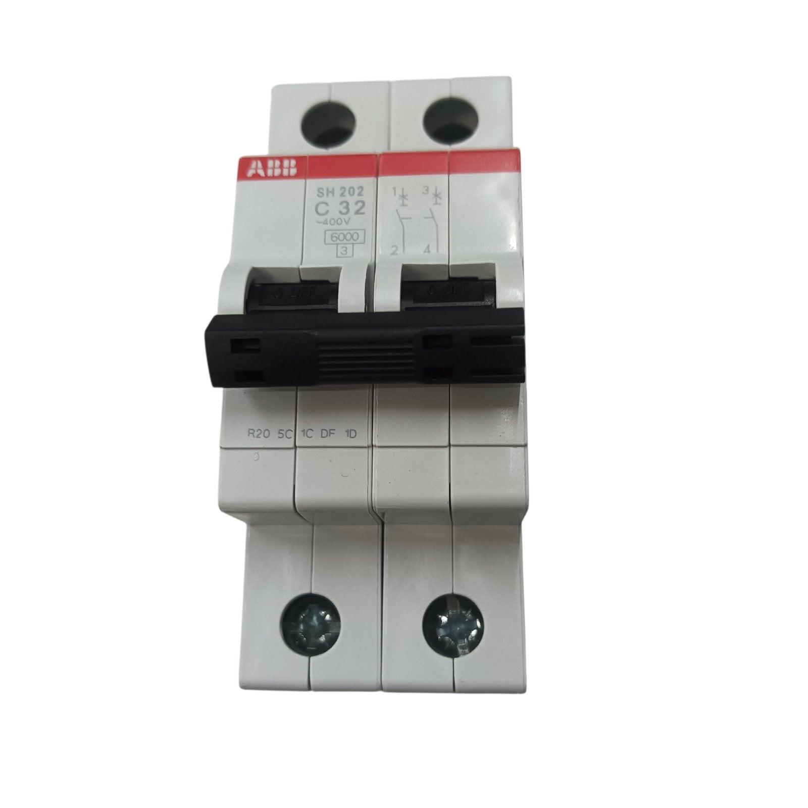 ABB MCB Miniature Circuit Breaker  32A 2  Pole 6 Kaic 220v SH202-C32