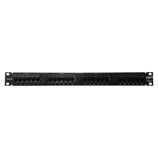 AMP Cat6 24 Port Patch Panel for Network Access Points