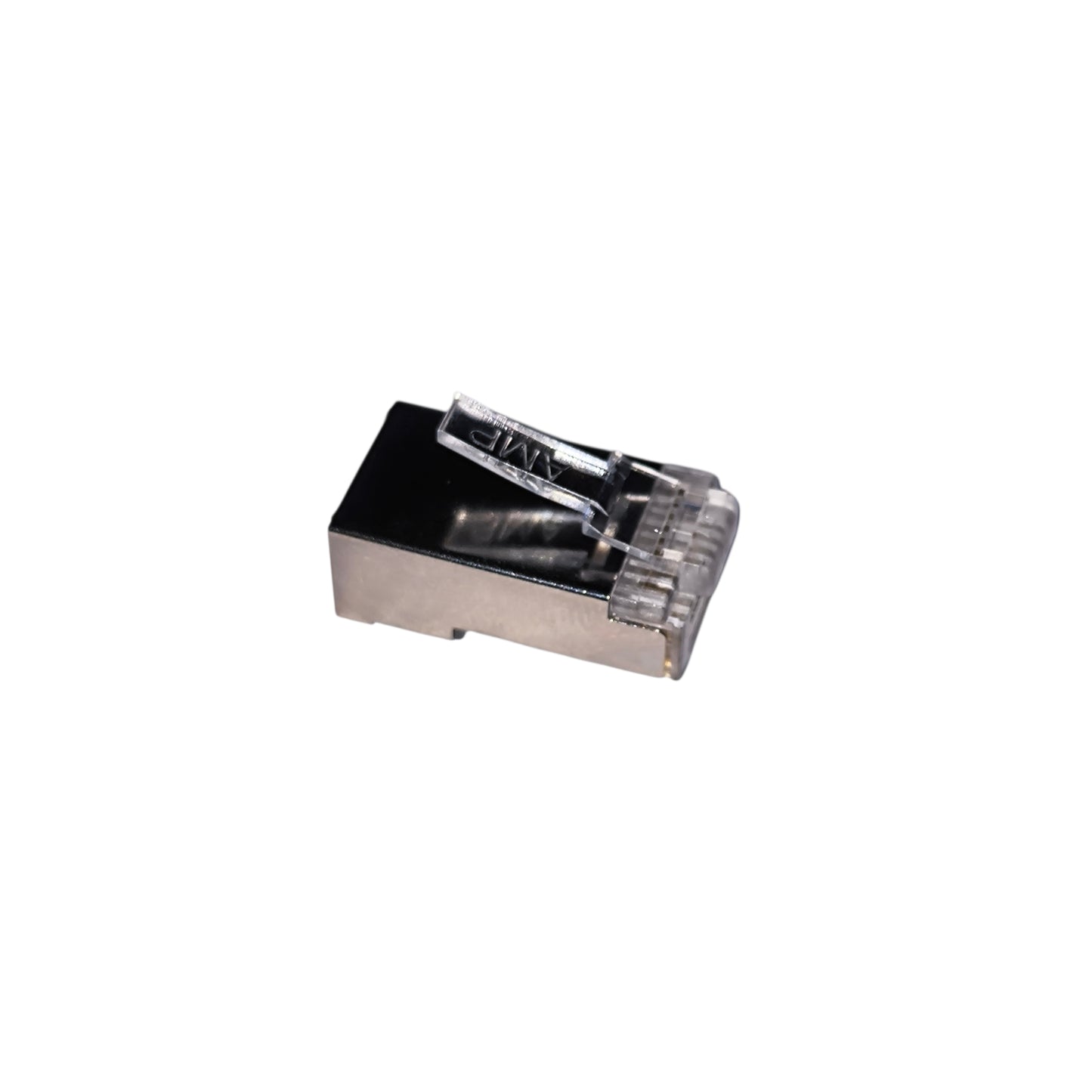 AMP CAT5 RJ45 Connector Shielded Metal Pass Through (5 Pcs) Per Order