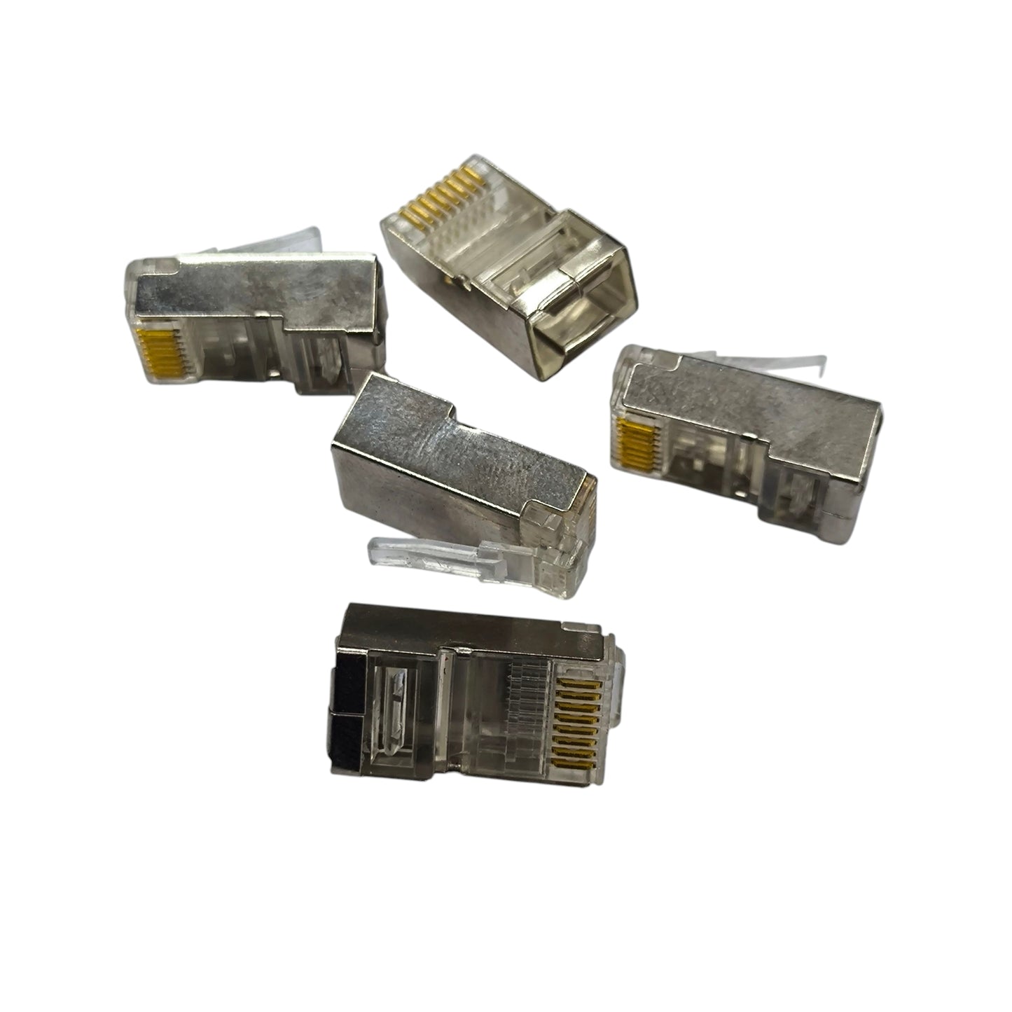 AMP CAT 5e Shielded RJ45 Connector CAT5e RJ45 Connector Metal, 5pcs per Order