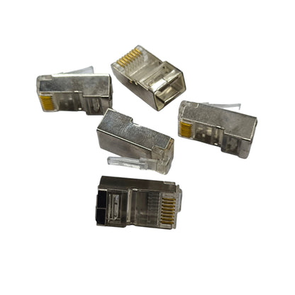 AMP CAT 5e Shielded RJ45 Connector CAT5e RJ45 Connector Metal, 5pcs per Order