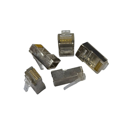 AMP CAT 5e Shielded RJ45 Connector CAT5e RJ45 Connector Metal, 5pcs per Order