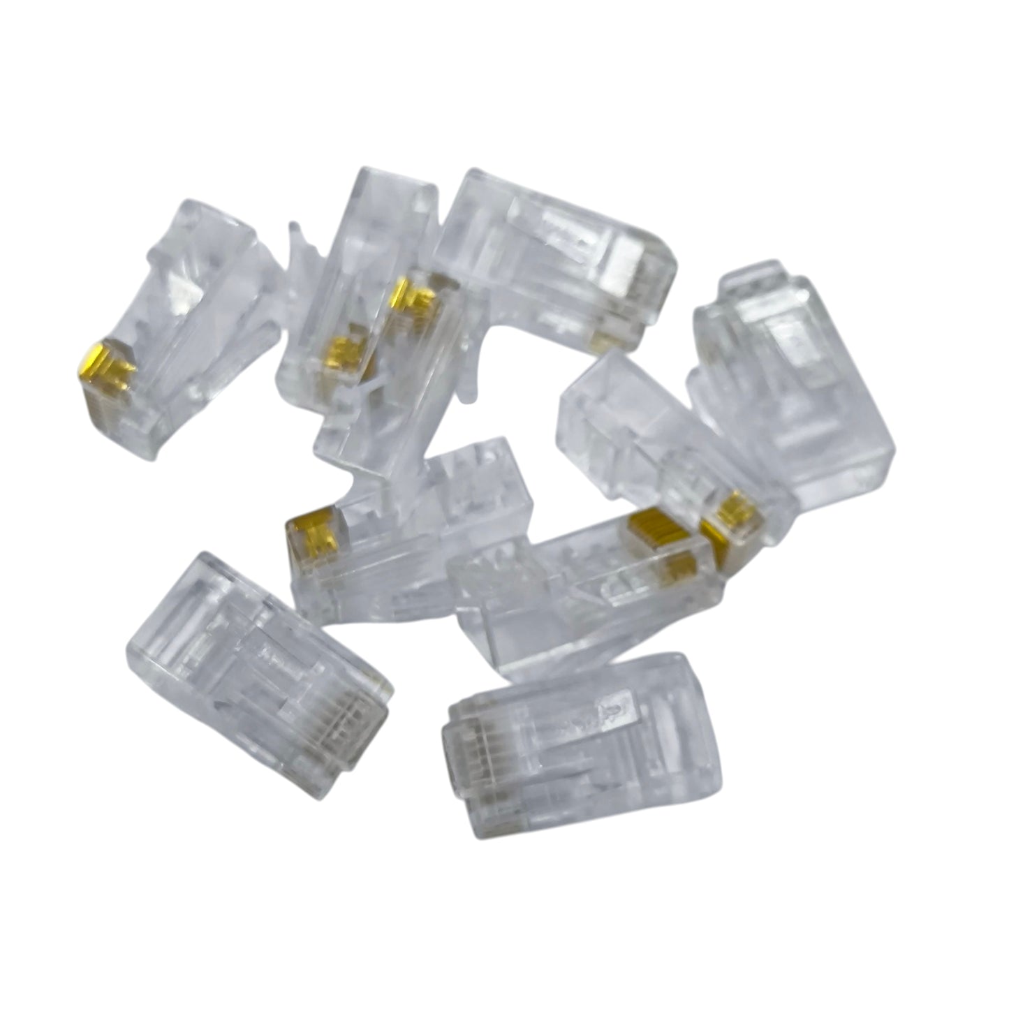 AMP CAT 6E UTP Plug Connector CAT 6 Plastic RJ45 Plug 10 Pcs per Order