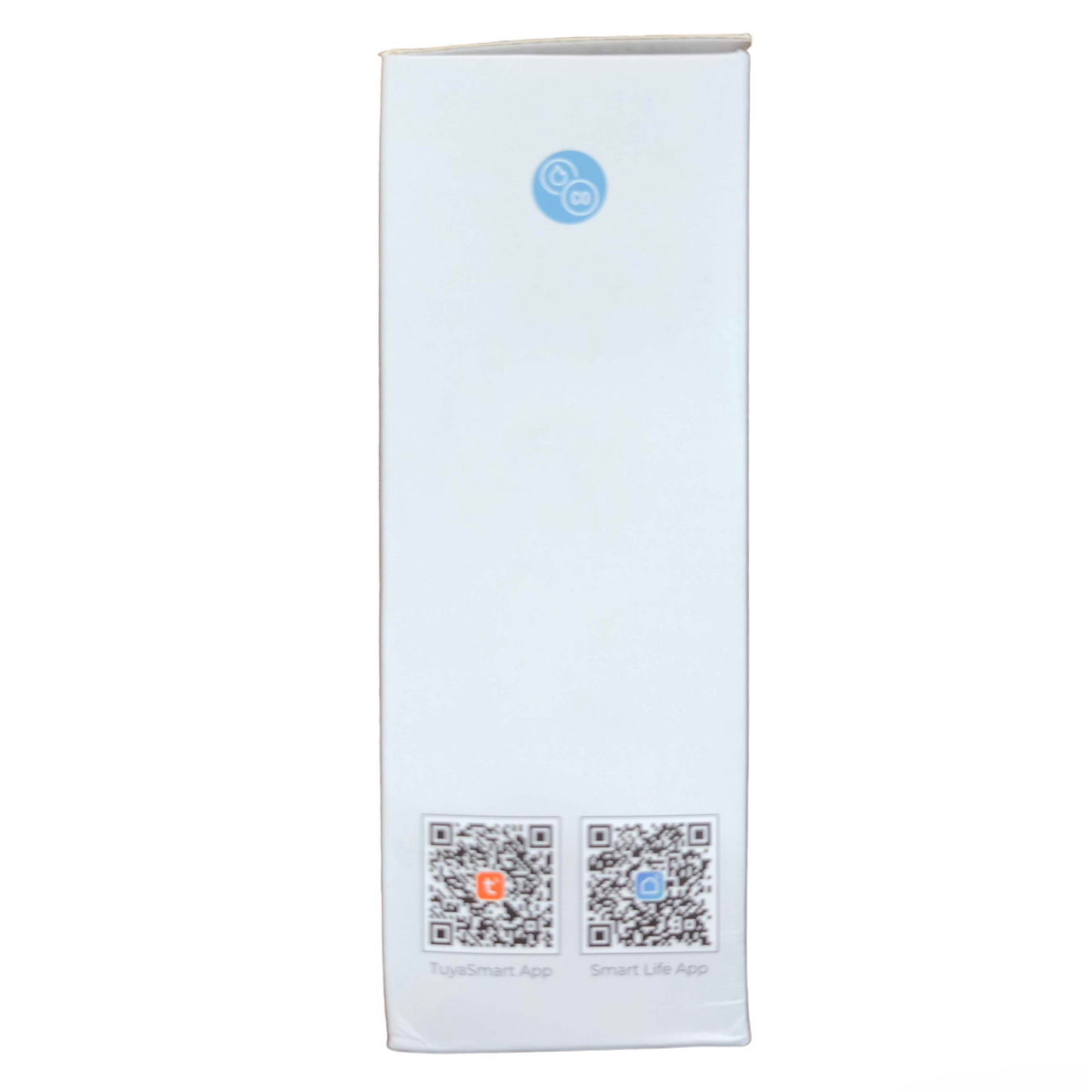 Aegislink product box with QR codes for Smoke Alarm with Carbon Monoxide app download