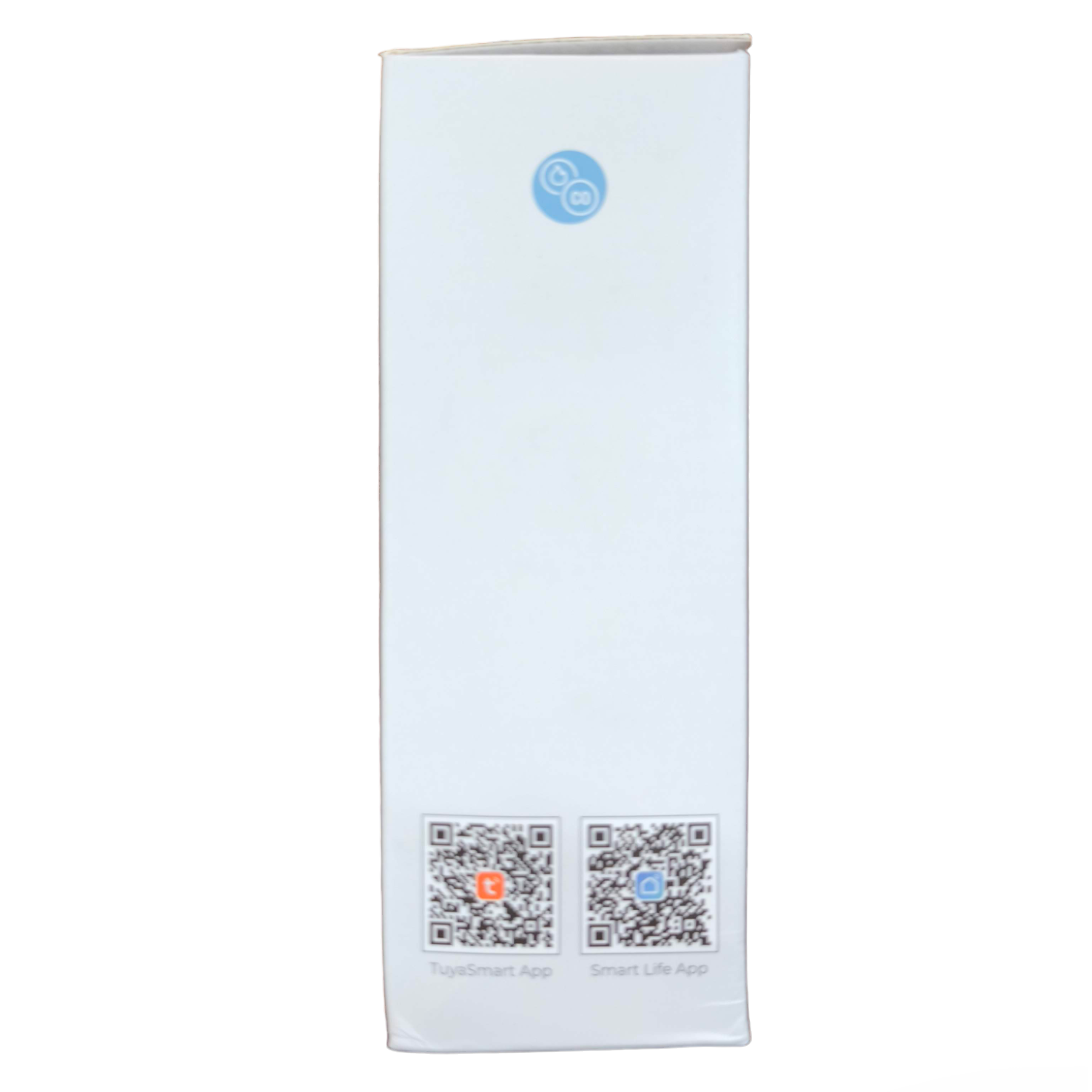 Aegislink product box with QR codes for Smoke Alarm with Carbon Monoxide app download