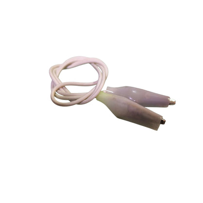Alligator Clip with 0.25mm AWG 26 Wire 0.5Meter Available in Black and White