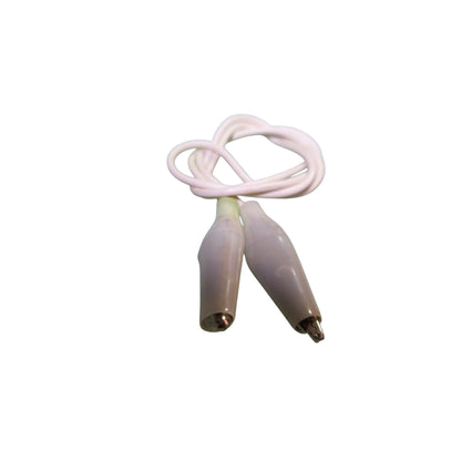 Alligator Clip with 0.25mm AWG 26 Wire 0.5Meter Available in Black and White
