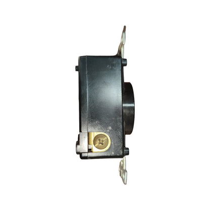 Mechanical component on a white background American Denki 30A 2P+E 3 Pins Twist Lock Outlet 220V 3320