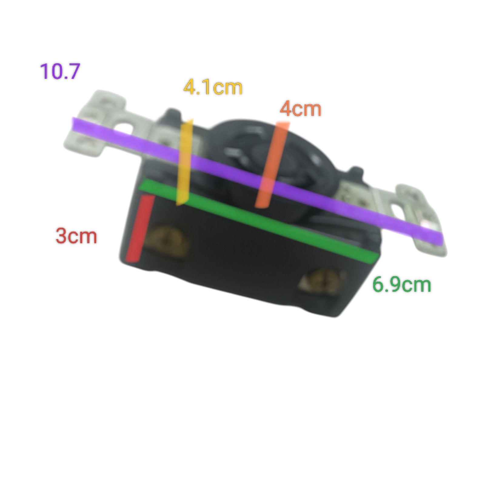 American Denki 30A 3P+E 250V Twist Lock Outlet 4 Pins 4320 Electx Electrical Supply 4