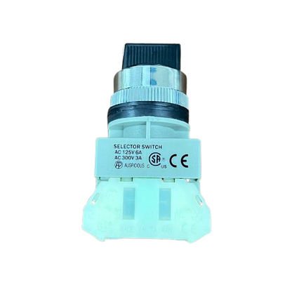 Auspicious 2 Position Selector Switch with Spring Return 1NO 1NC 25mm 3A 220V