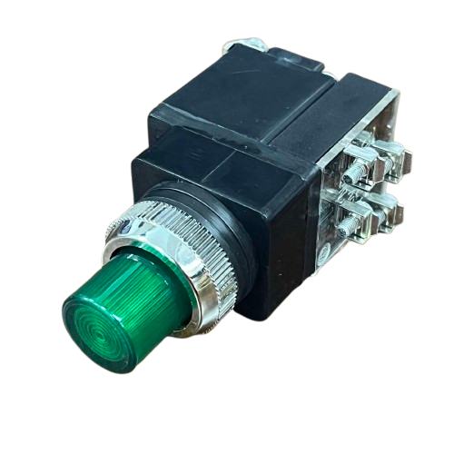 Auspicious Green Illuminated Push Button Switch 25mm LPBT25G