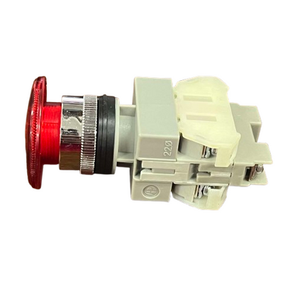Auspicious Illuminated Emergency Push Button Red 22mm 3A 220V AC