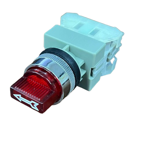 Auspicious 22mm Illuminated Selector Switch Red 3 Position 3A 220V