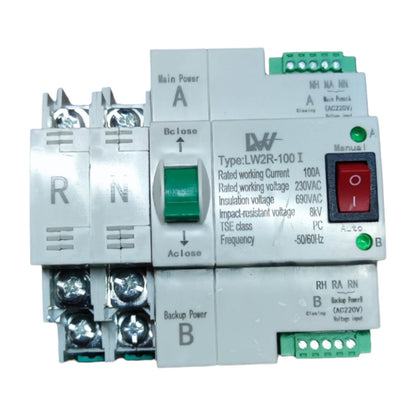 Electrical control panel with various switches and indicators on a white background