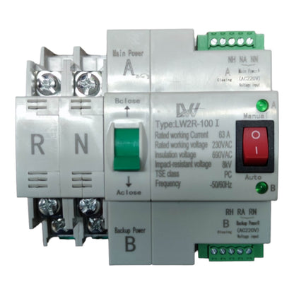 Electrical control panel with switches and indicators on a white background
