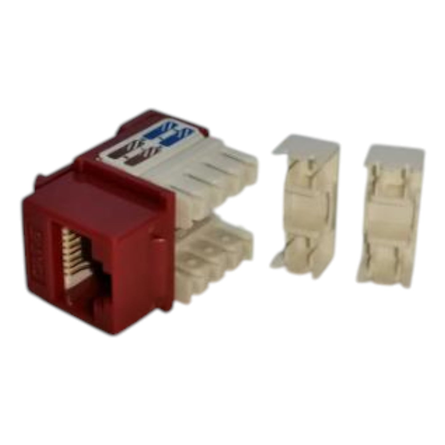 Belkin Cat6 Network Outlet Lan Outlet Device I/O Ethernet Port Keystone Jack Red