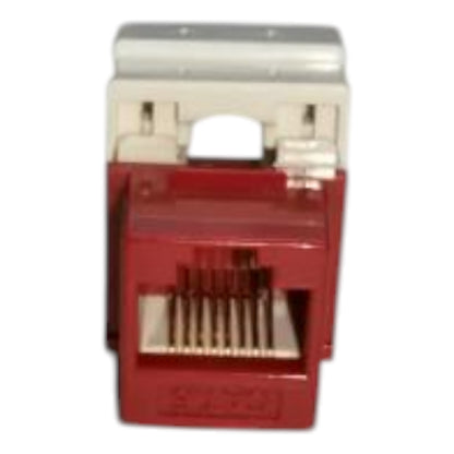 Belkin Cat6 Network Outlet Lan Outlet Device I/O Ethernet Port Keystone Jack Red