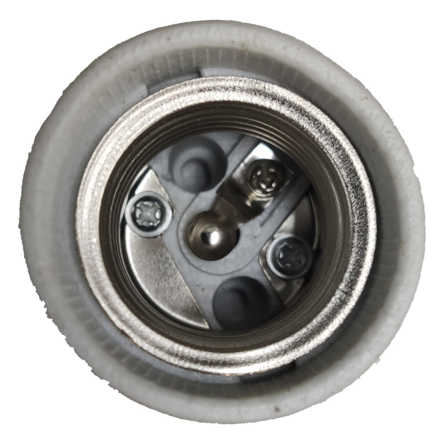 Close-up of a wheel with a metal hub on a white background