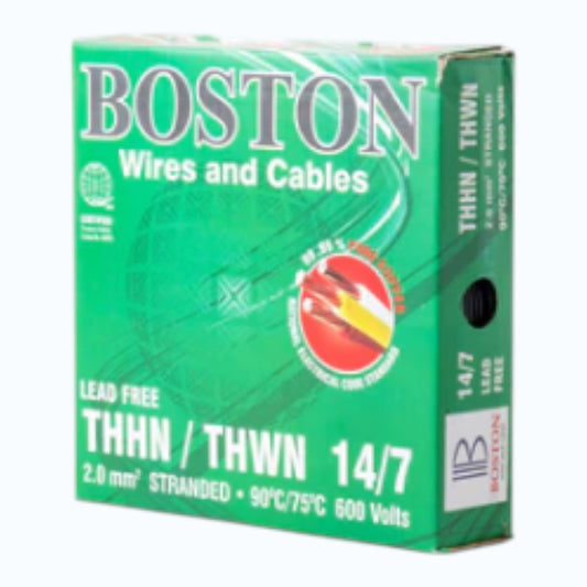 Boston THHN/THWN AWG 14/7, THWN/THHN 2.0mm² Stranded 150 Meters/Roll Blue