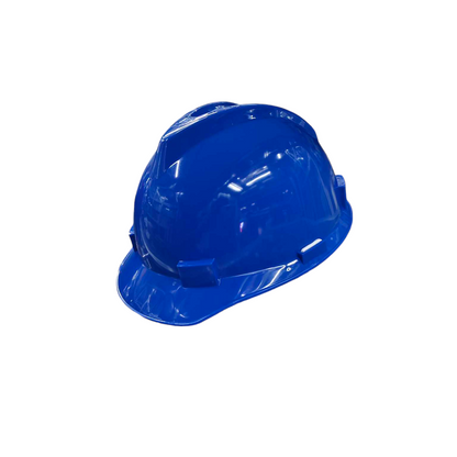 Blue PE industrial hard hat yellow for construction sites and safety protection