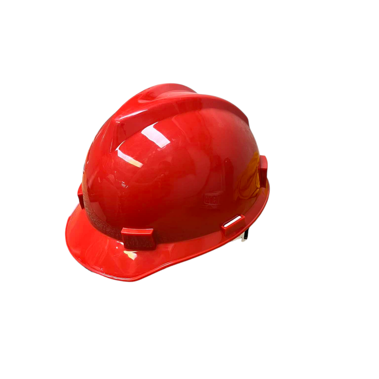PE industrial hard hat yellow designed for safety on construction sites