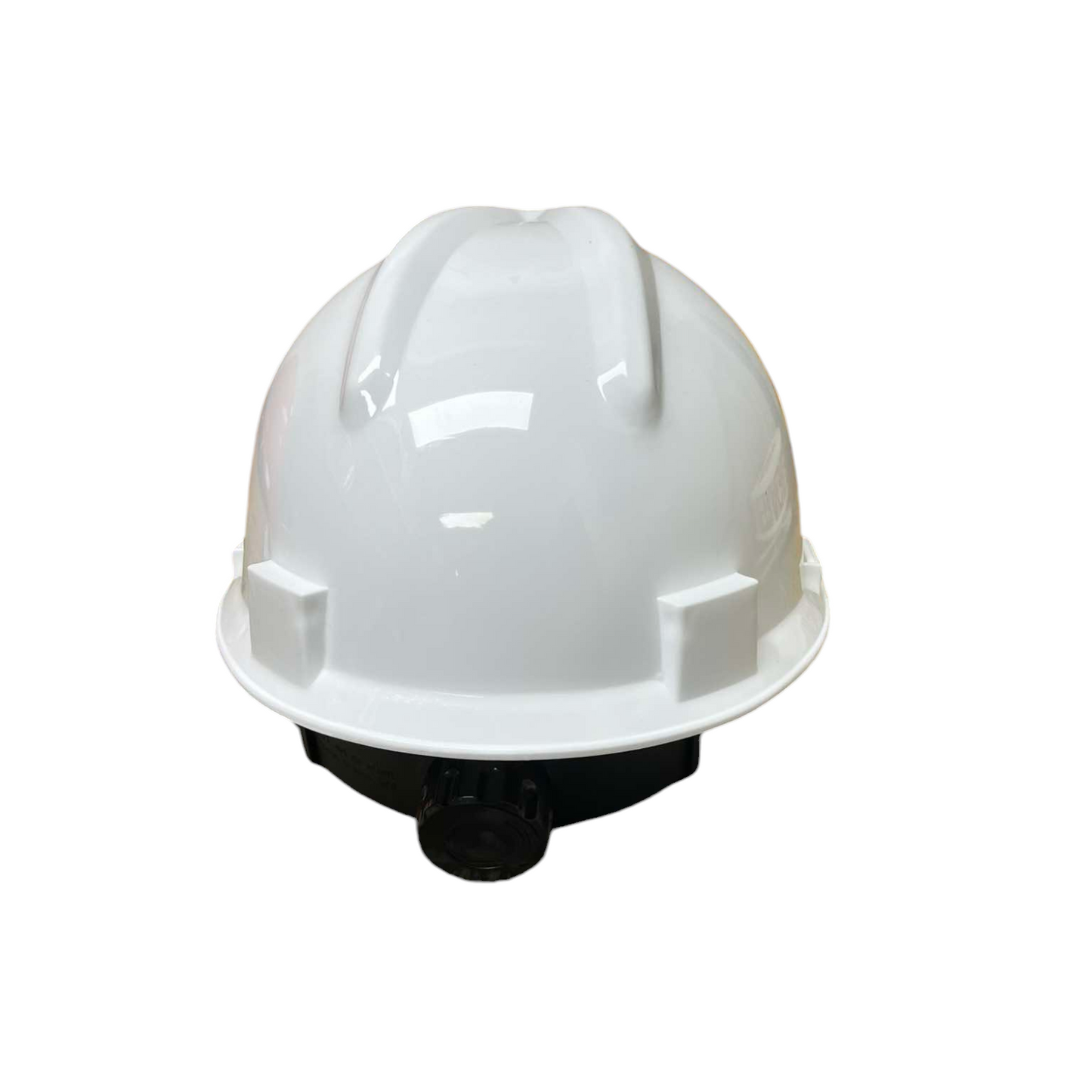 PE industrial hard hat yellow with a sturdy design for safety on construction sites
