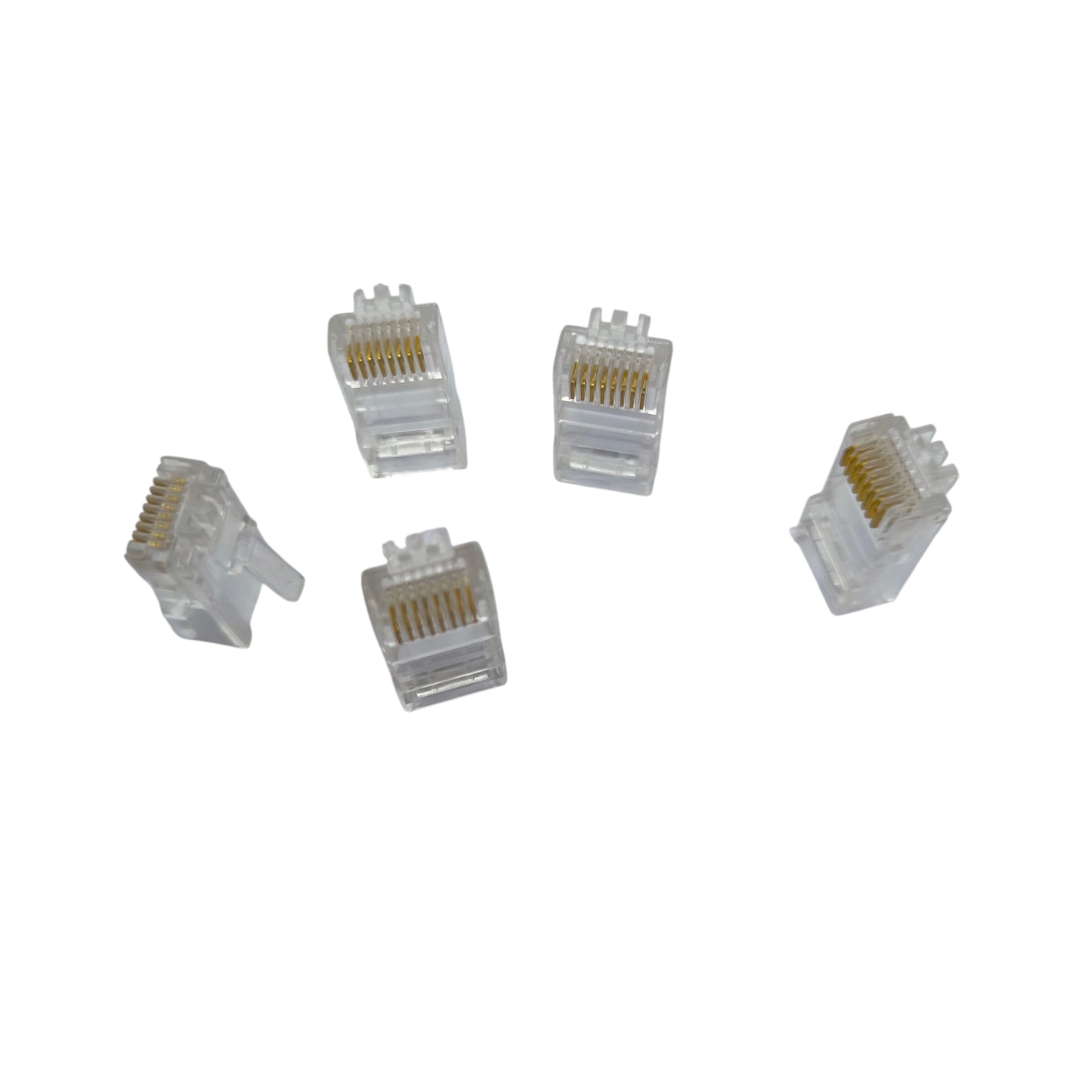 CAT 5e Connector Plug Plastic AMP, 5PCS per Order, RJ45 Jack CAT5e