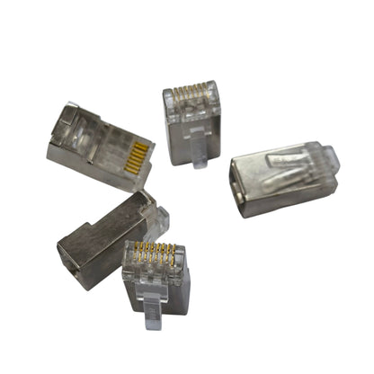 AMP CAT 6E UTP Shielded Connector 5 PCS per Order, CAT 6  RJ45 Connector Metal