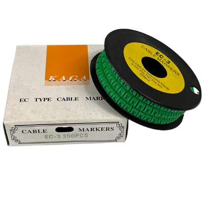 Cable (K) Marker 5.0mm to 7.2mm EC-3G 350pcs Green