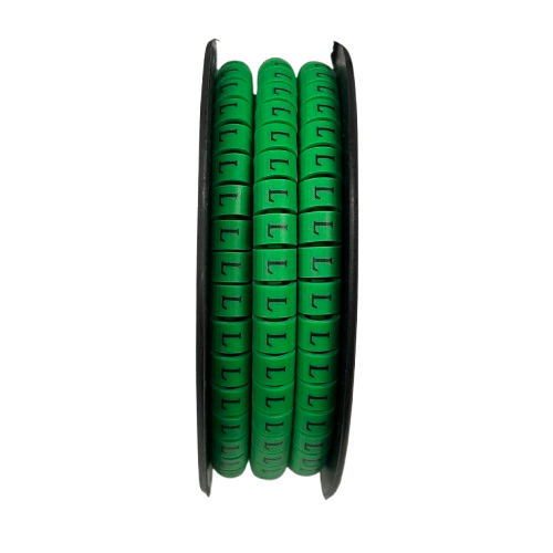 Cable (L) Marker 5.0mm to 7.2mm EC-3G 350pcs Green  Wire Tagging