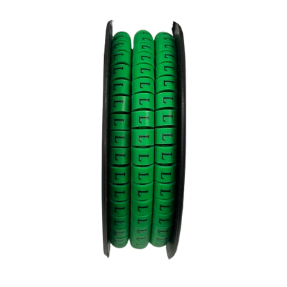 Cable (L) Marker 5.0mm to 7.2mm EC-3G 350pcs Green  Wire Tagging