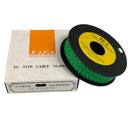 Cable (M) Marker 5.0mm to 7.2mm EC-3G 350pcs Green  Wire Tagging
