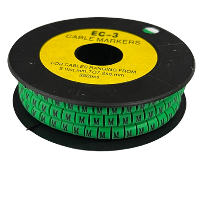 Cable (M) Marker 5.0mm to 7.2mm EC-3G 350pcs Green  Wire Tagging