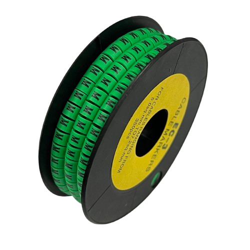 Cable (M) Marker 5.0mm to 7.2mm EC-3G 350pcs Green  Wire Tagging