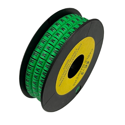 Cable (M) Marker 5.0mm to 7.2mm EC-3G 350pcs Green  Wire Tagging