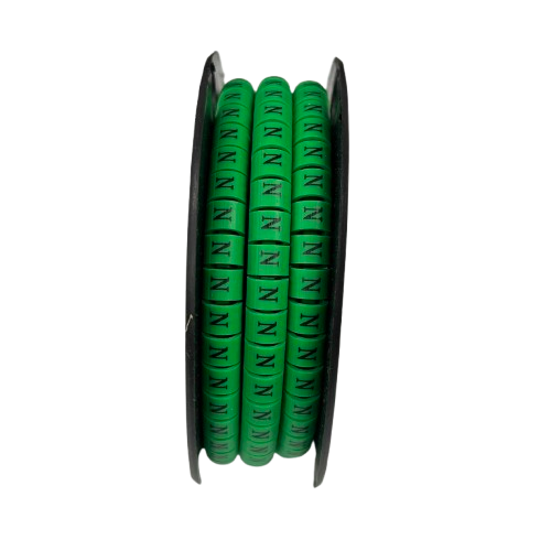 Cable (N) Marker 5.0mm to 7.2mm EC-3G 350pcs Green  Wire Tagging