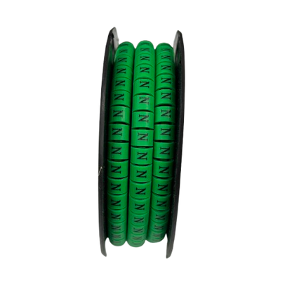 Cable (N) Marker 5.0mm to 7.2mm EC-3G 350pcs Green  Wire Tagging