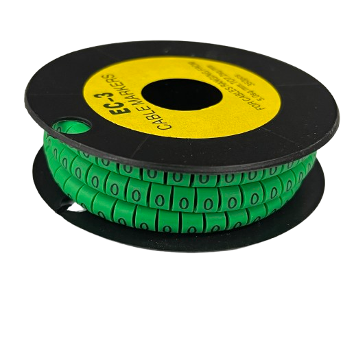 Cable (O) Marker 5.0mm to 7.2mm EC-3G 350pcs Green  Wire Tagging