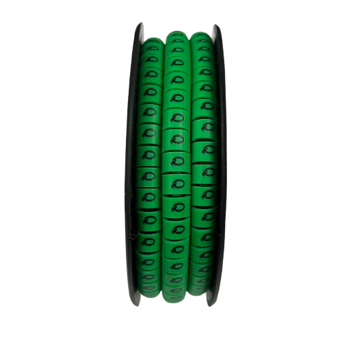 Cable (Q) Marker 5.0mm to 7.2mm EC-3G 350pcs Green  Wire Tagging