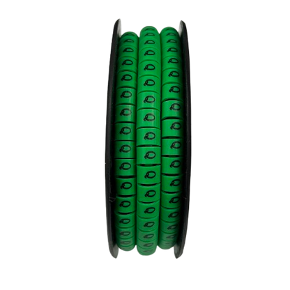 Cable (Q) Marker 5.0mm to 7.2mm EC-3G 350pcs Green  Wire Tagging