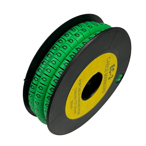 Cable (Q) Marker 5.0mm to 7.2mm EC-3G 350pcs Green  Wire Tagging
