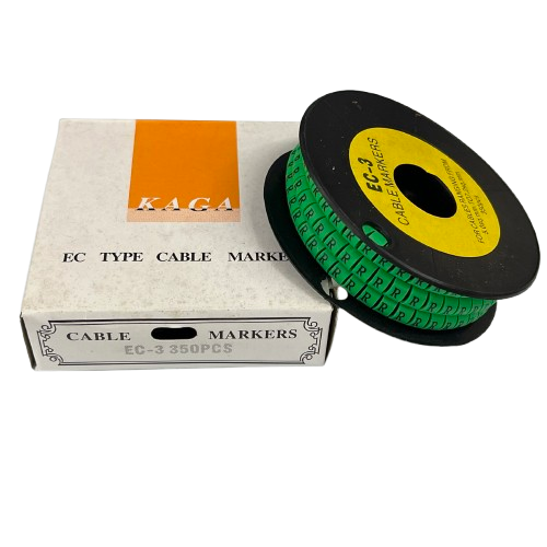 Cable (R) Marker 5.0mm to 7.2mm EC-3G 350pcs Green  Wire Tagging