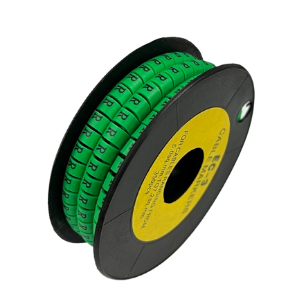 Cable (R) Marker 5.0mm to 7.2mm EC-3G 350pcs Green  Wire Tagging