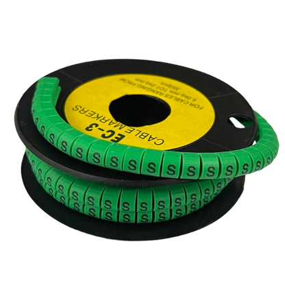 Cable (S) Marker 5.0mm to 7.2mm EC-3G 350pcs Green