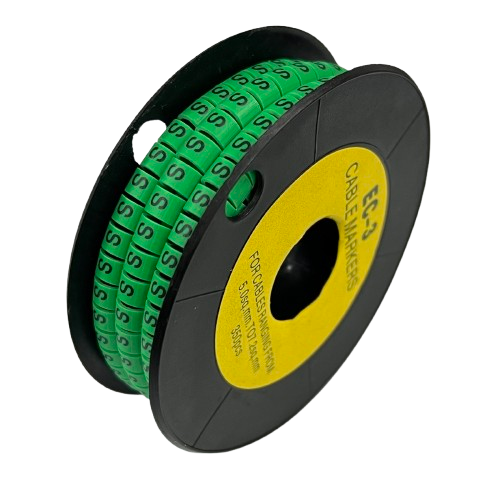 Cable (S) Marker 5.0mm to 7.2mm EC-3G 350pcs Green
