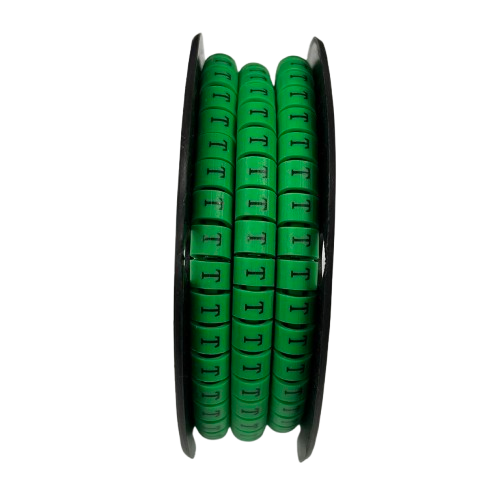 Cable (T) Marker 5.0mm to 7.2mm EC-3G 350pcs Green  Wire Tagging