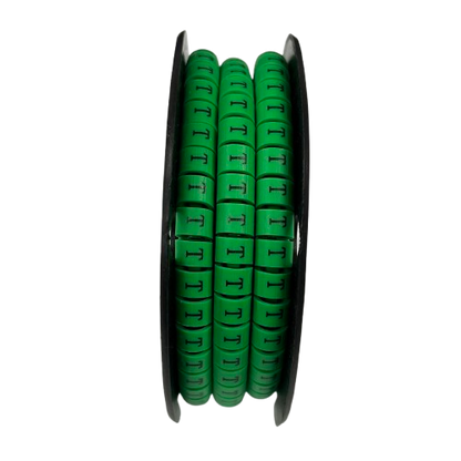 Cable (T) Marker 5.0mm to 7.2mm EC-3G 350pcs Green  Wire Tagging